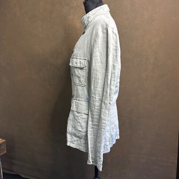 Armani Jeans Men’s Linen Blazer Jacket EU 48 US Small Gray Casual AJ 81 - Picture 10 of 16